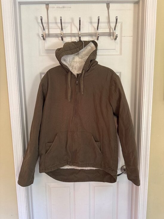 Cloudveil Jackets & Blazers - Cloudveil Mountain Works Sherpa Lined Military Green Workwear Coat Women's XL